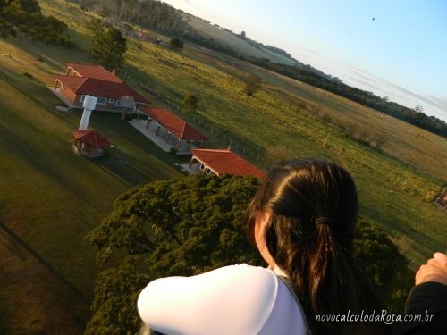 Começo do voo, apreciando a paisagem