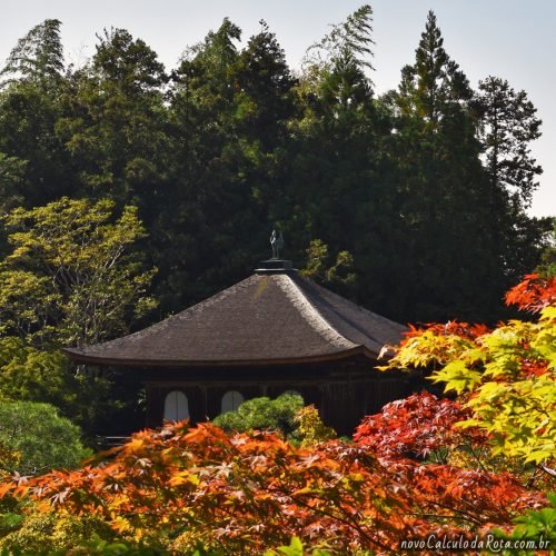 Outono no Ginkaku-Ji O Templo de Prata em Kyoto