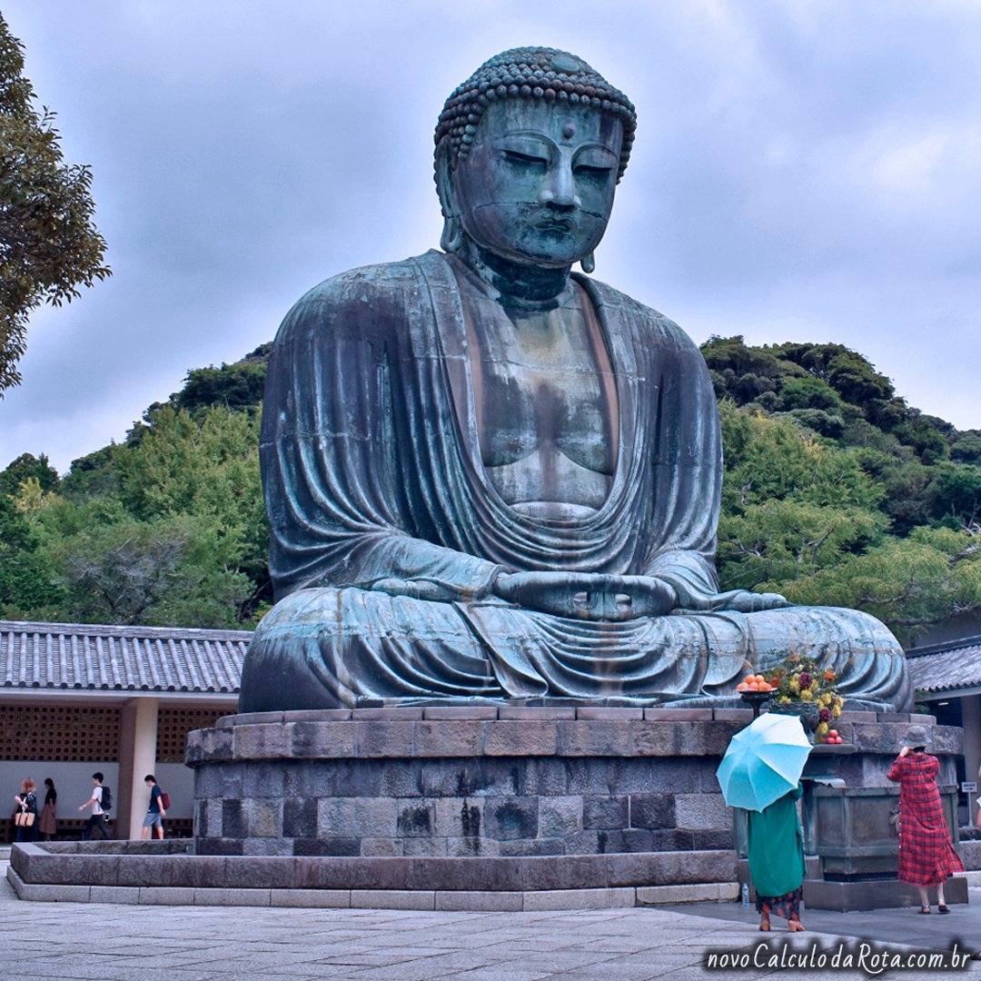 Buda Gigante do Japão em Kamakura - Viagens - Novo Cálculo da Rota