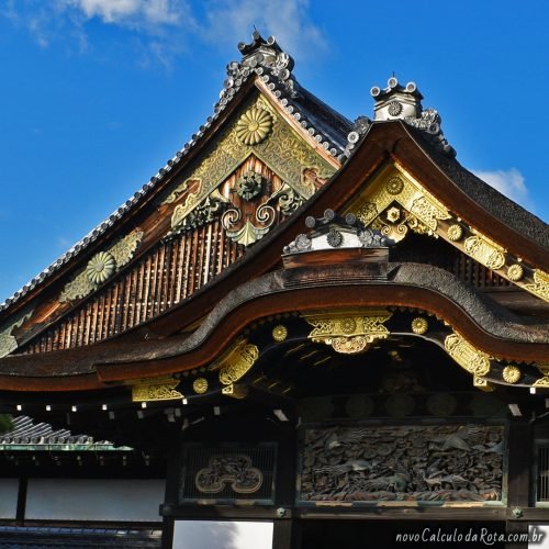 Os detalhes do Palácio Ninomaru no Castelo de Nijo