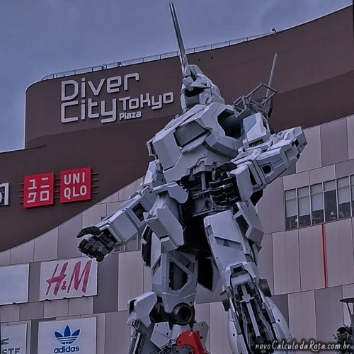 O Gundam Unicórnio em DiverCity - Odaiba