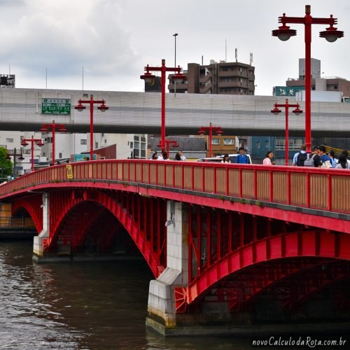 Rio Sumida em Tokyo - Asakusa