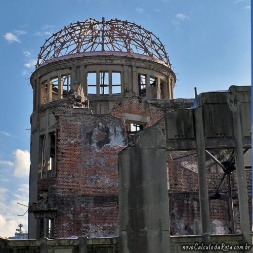 Detalhes da cúpula do Atomic Bomb Dome em Hiroshima