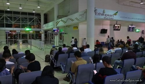 Novo saguão de espera do Bole International na Etiópia