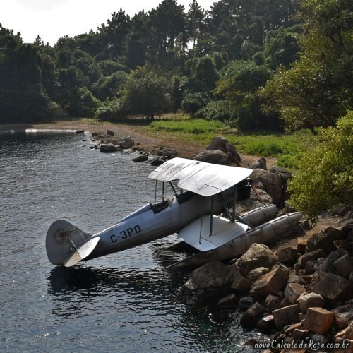 Quem será que pousou este hidroavião no Tokyo DisneyaSea?