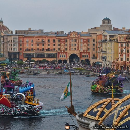 A apresentações aquáticas na Tokyo DisneySea