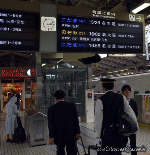 Trem bala do Japão: a estação