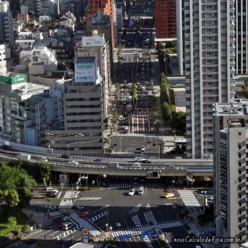 Como subir a Tokyo Tower? Outra vista da cidade